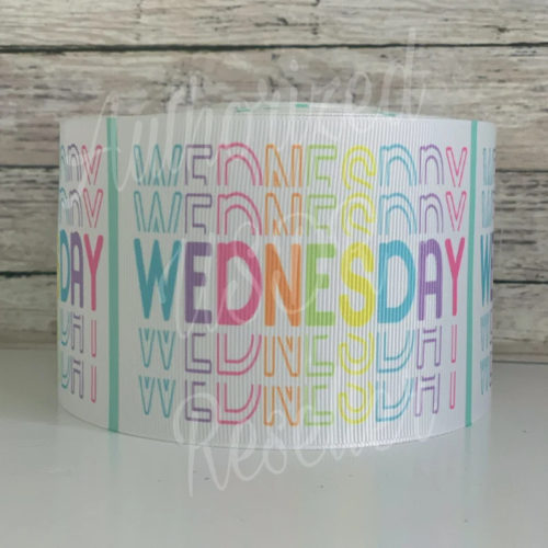 3” days of the week grosgrain ribbon