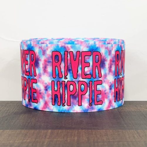 3” river hippie polyester grosgrain ribbon